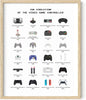 HAUS AND HUES Gamer Wall Decor - Boys Bedroom Posters, Teen Boys Video Game Room Decor, Gaming Poster (Beige Frame, 16x20)