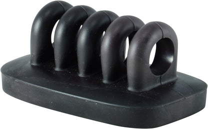 Effortlessly Organize Your Cables with the Black Weighted Desktop Cable Clip Holder