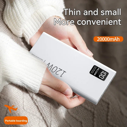 Power Up Your Devices with the 80000mAh Portable Power Bank – 120W Super Fast Charging & Digital Display for iPhone and Xiaomi!