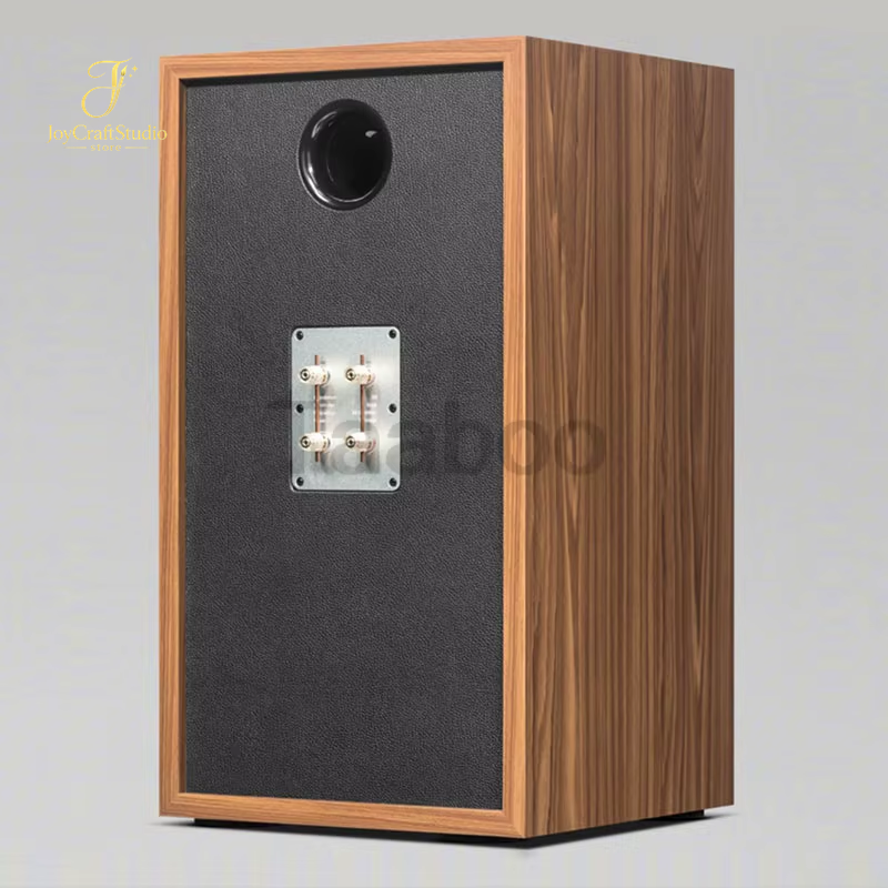 Elevate Your Audio Experience with Our Handmade 8-Inch Three-Way Wooden Bookshelf Speaker Enclosure - Perfect for Hi-Fi DIY Projects