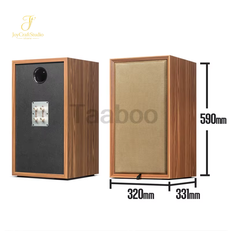 Elevate Your Audio Experience with Our Handmade 8-Inch Three-Way Wooden Bookshelf Speaker Enclosure - Perfect for Hi-Fi DIY Projects