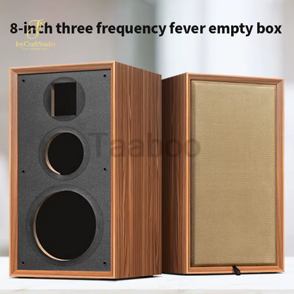 Elevate Your Audio Experience with Our Handmade 8-Inch Three-Way Wooden Bookshelf Speaker Enclosure - Perfect for Hi-Fi DIY Projects